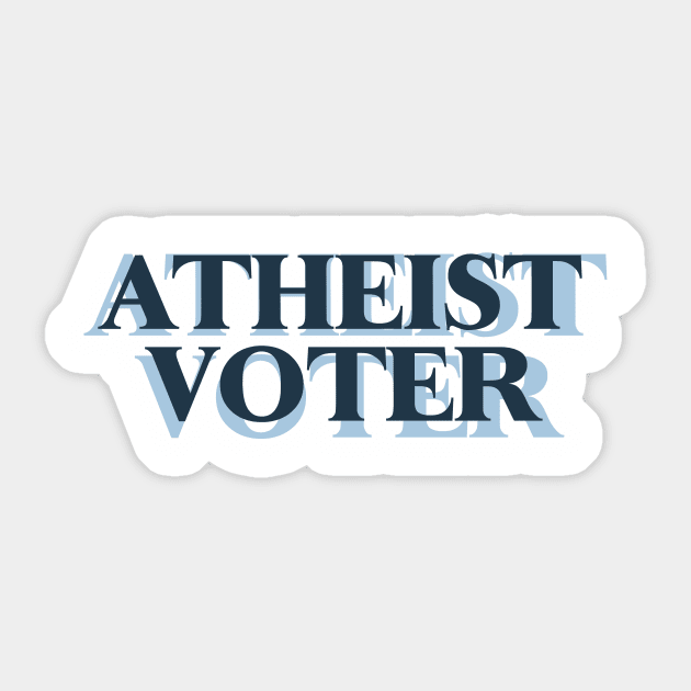 Atheist Voter Sticker by ericamhf86